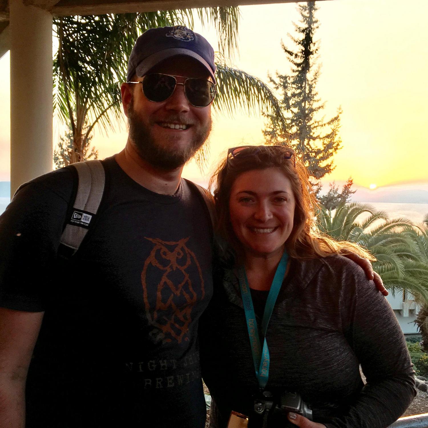 Overlooking the Sea of Galilee on our trip to Israel and Jordon last year- our last trip as single people (on a group trip with all married folks!).