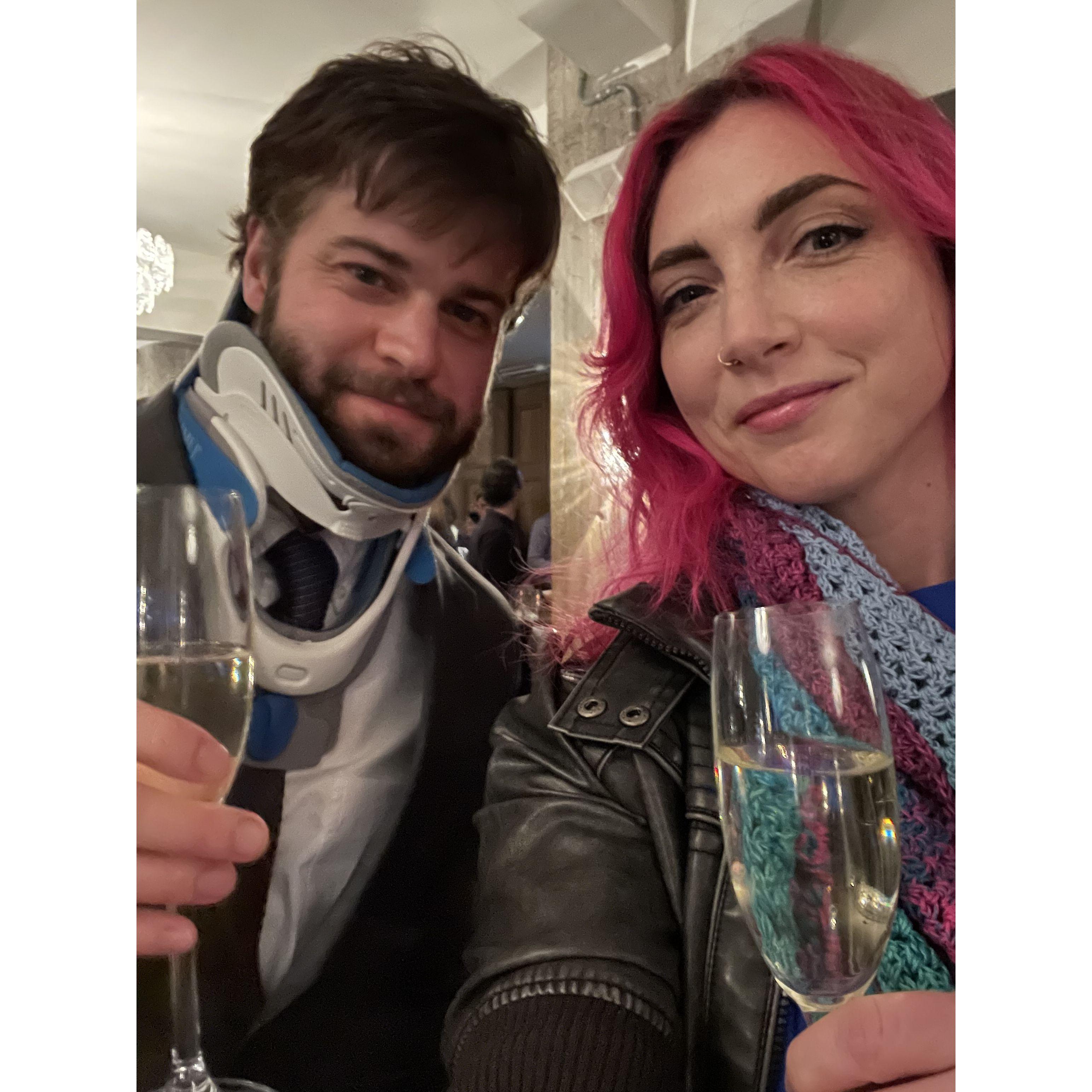 Celebrating Graeme's big film premiere in Berlin.