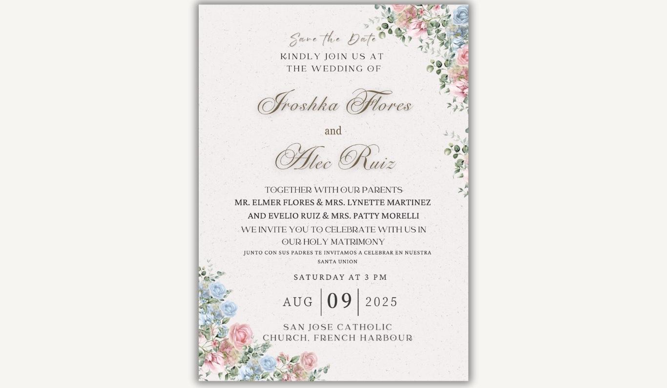 The Wedding Website of Iroshka Maribel Flores and Alec Daniel Ruiz