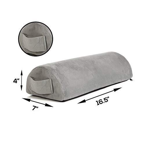 Memory Foam Pillow Supports Back, Head, Leg Knee Pain Relief, Bed, Chair seat Foot Rest Under Desk Cushion Sciatica Pregnancy Hip & Joint surgery Better Circulation Gentle Comfort, Alleviates Pressure