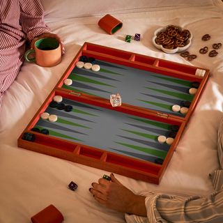 Lacquer Backgammon Set