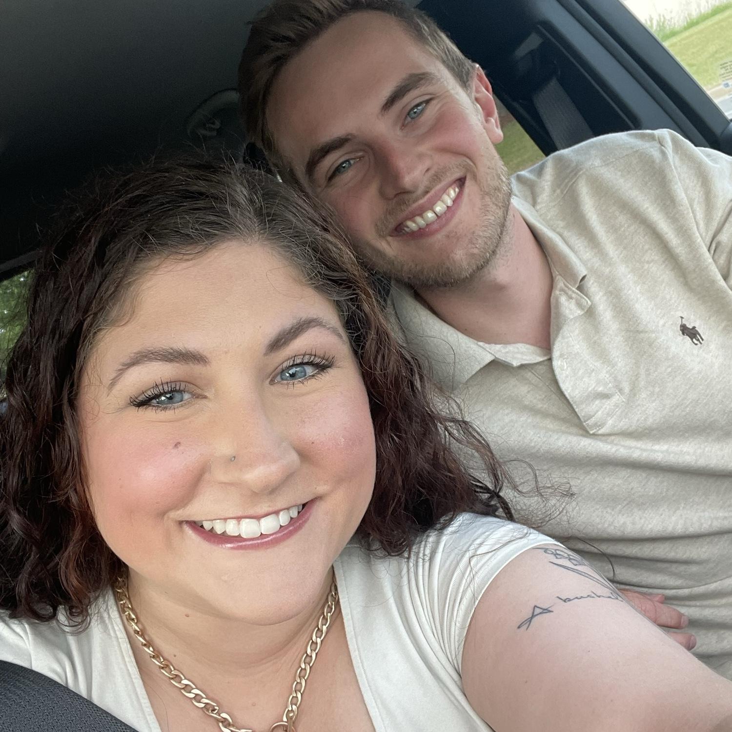 We moved in together! After a long day of moving, we ended the night with a perfect dinner with our parents.