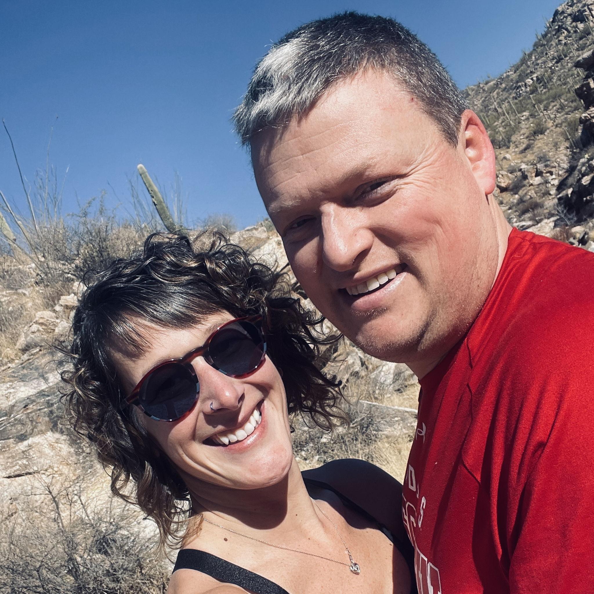 Hiking in Tucson, AZ.