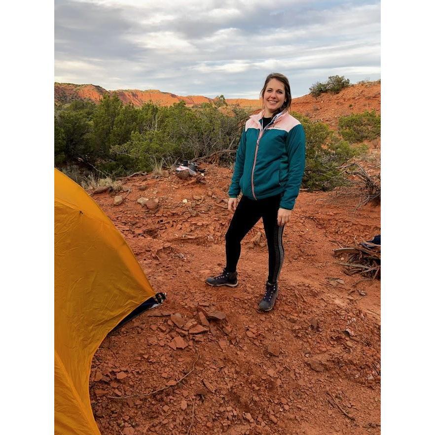 Setting up camp in Caprock Canyon. Not pictured: the bison who later crashed our campsite
