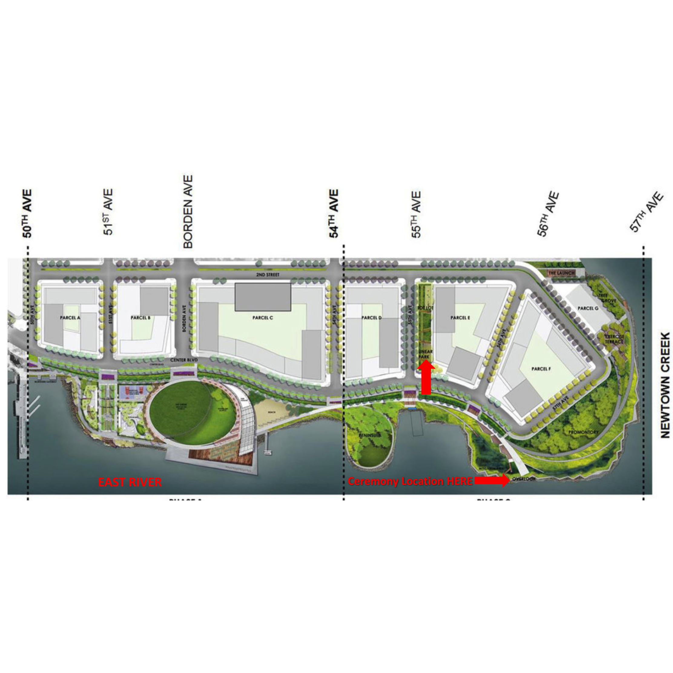 Map of the Ceremony Location in Long Island City