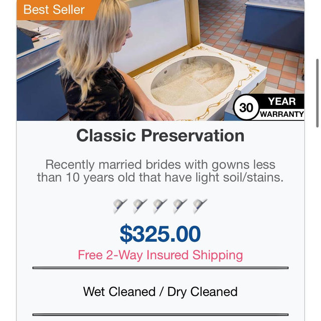 Wedding dress preservation yale cleaners