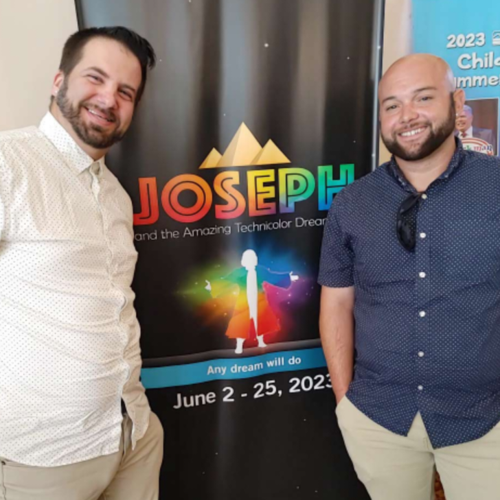 June 11, 2023 - June 10th is the half-way point between our birthdays, so we went to the Palace Theatre to watch "Joseph and the Amazing Technicolor Dreamcoat" a day later to celebrate.