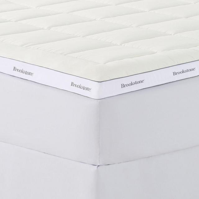 Brookstone® BioSense™ 3-Inch Foam Reversible King Mattress Topper in White