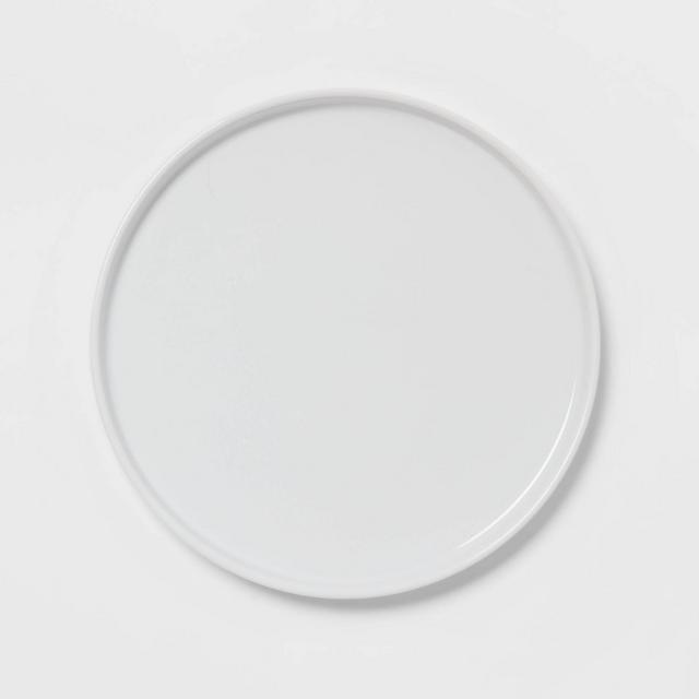 10.5" Stoneware Stella Dinner Plate White - Threshold™