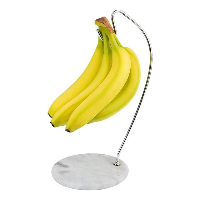 Homeries Marble Banana Holder, Eye-Catching Kitchen Banana Hanger, Countertop Tree for Fruits, This Banana Tree will Add A Marble Touch To Your Kitchen.