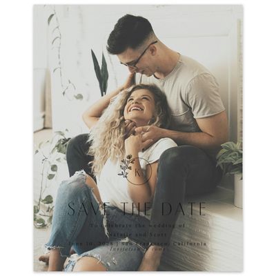 Black Wedding Digital Save the Date - Positano Photo
