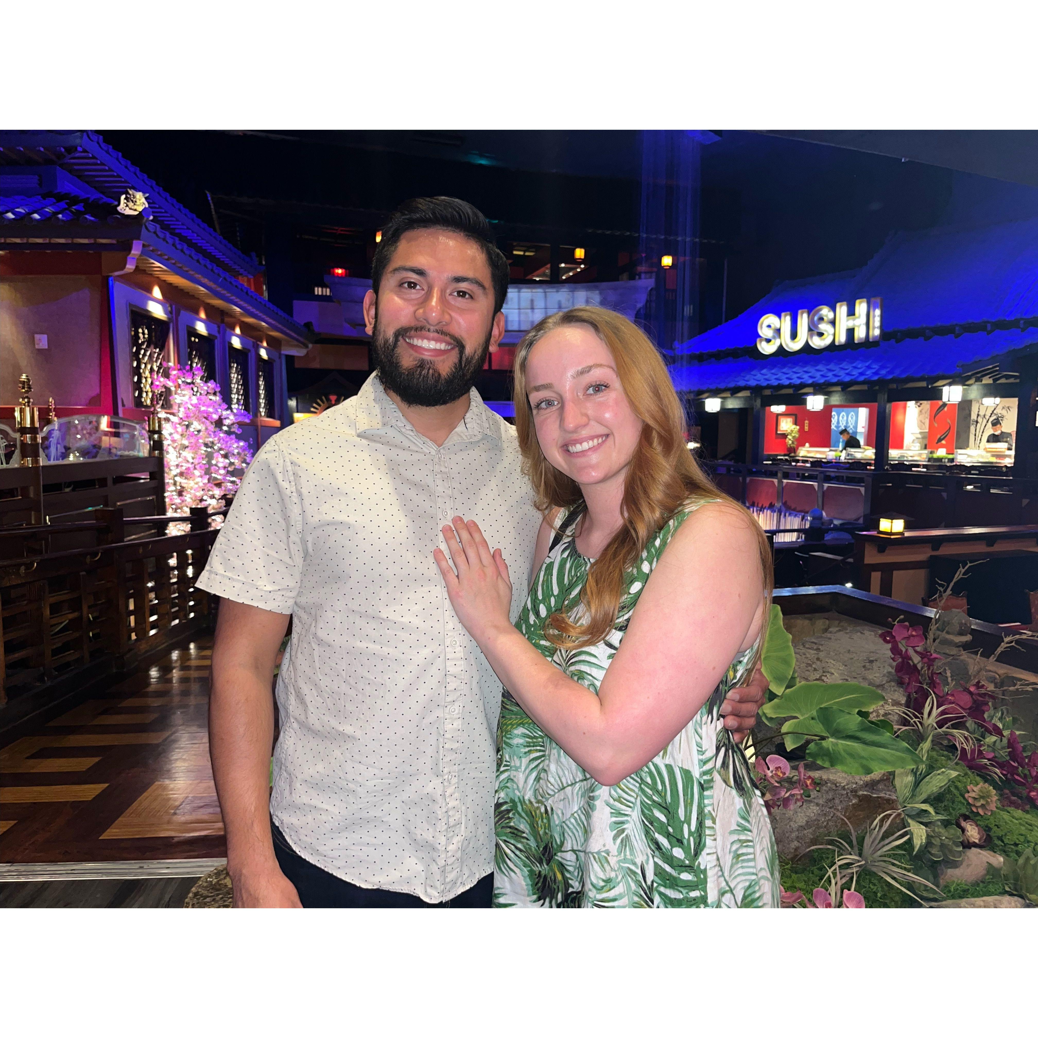 Date night at Benihana