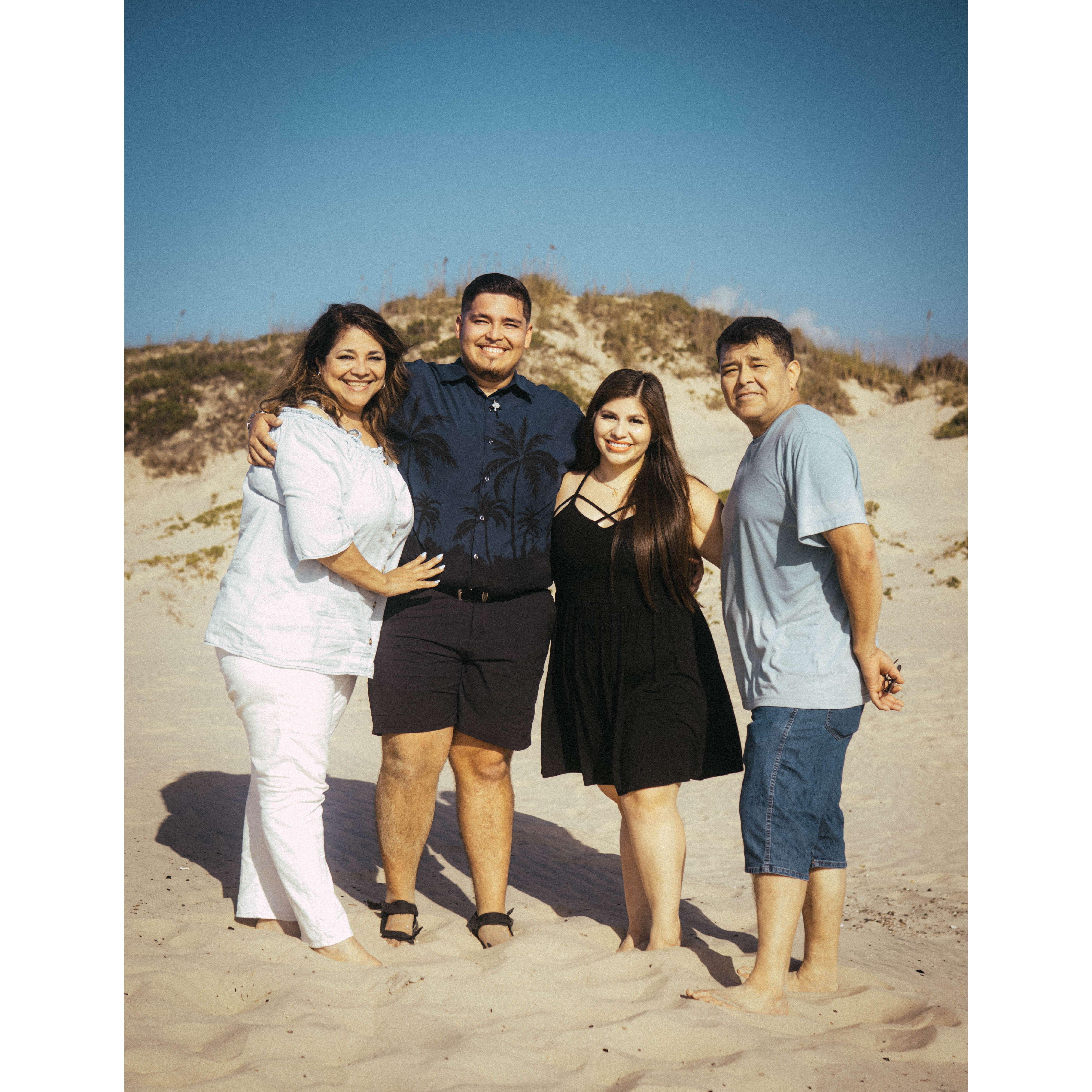 THE HAPPY COUPLE AND JOSEPH'S PARENTS