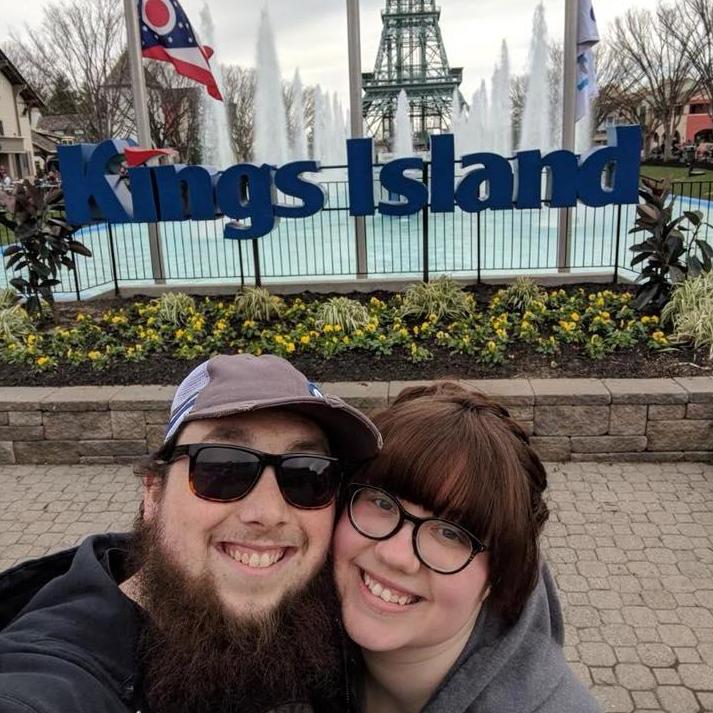One of our many theme park trips.