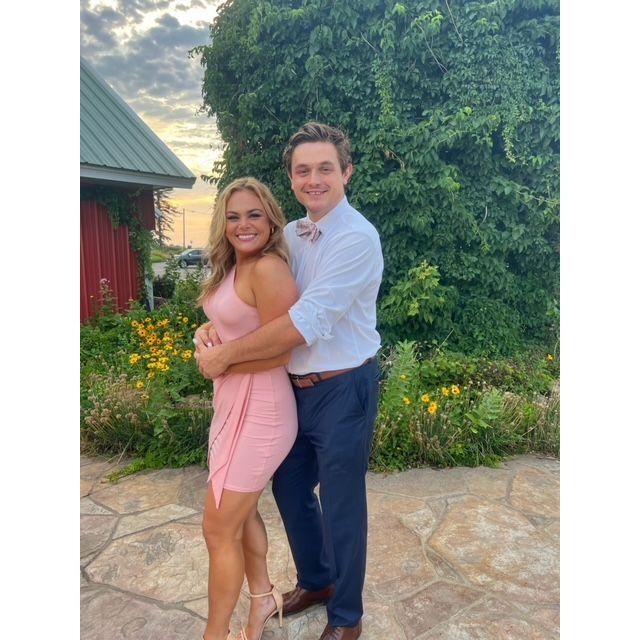 Having a blast at Megan & A.J.'s wedding outside Minneapolis