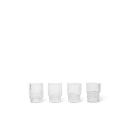 Ferm Living Ripple Glasses - Set of 4