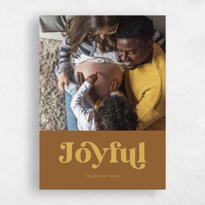 Caramel, Brown Holiday Card - Gleason