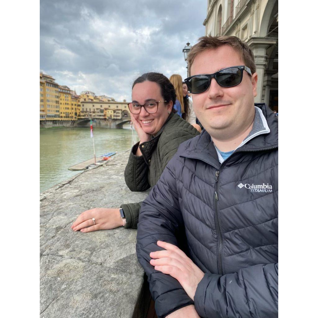 In Italy after we got engaged :)
