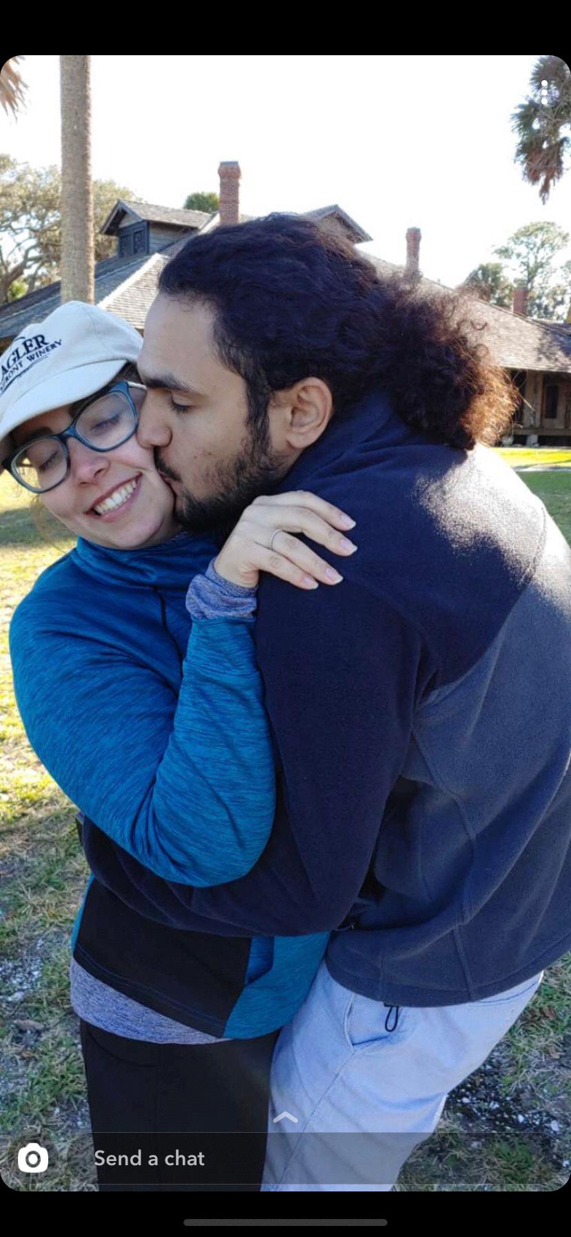 A smooch at Princess Place Preserve