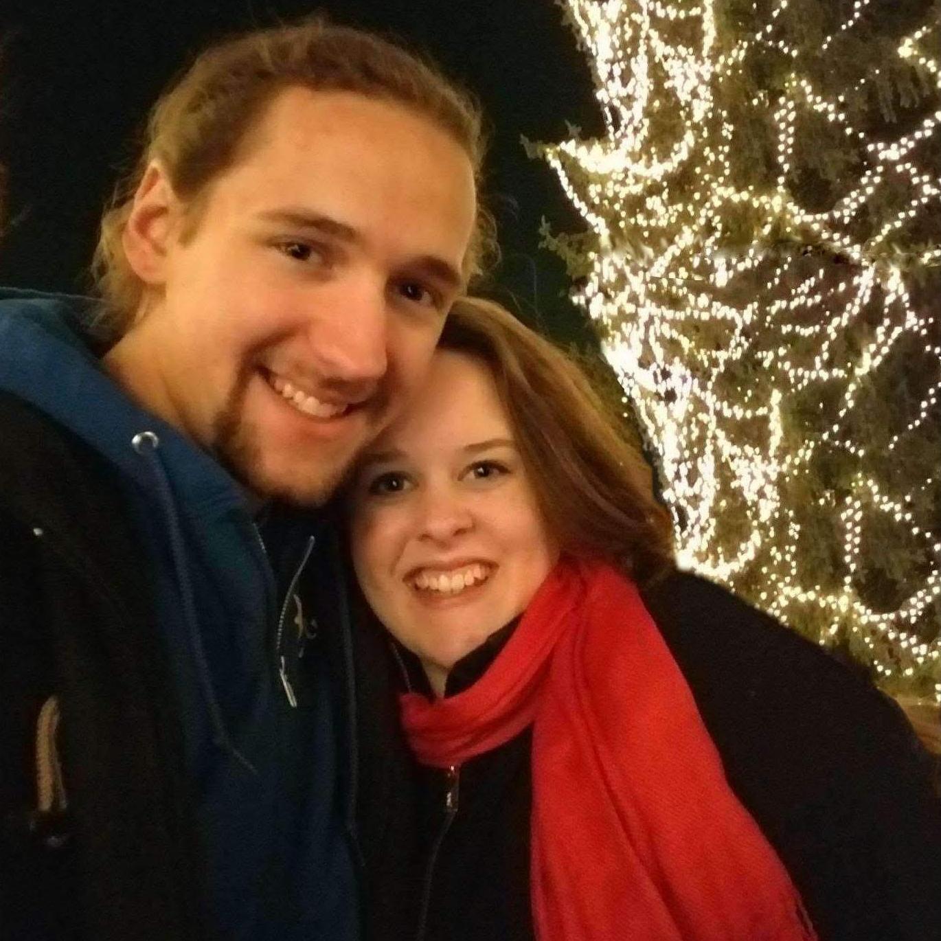 Our first Christmas as a couple. For our second Christmas, we'll be married!