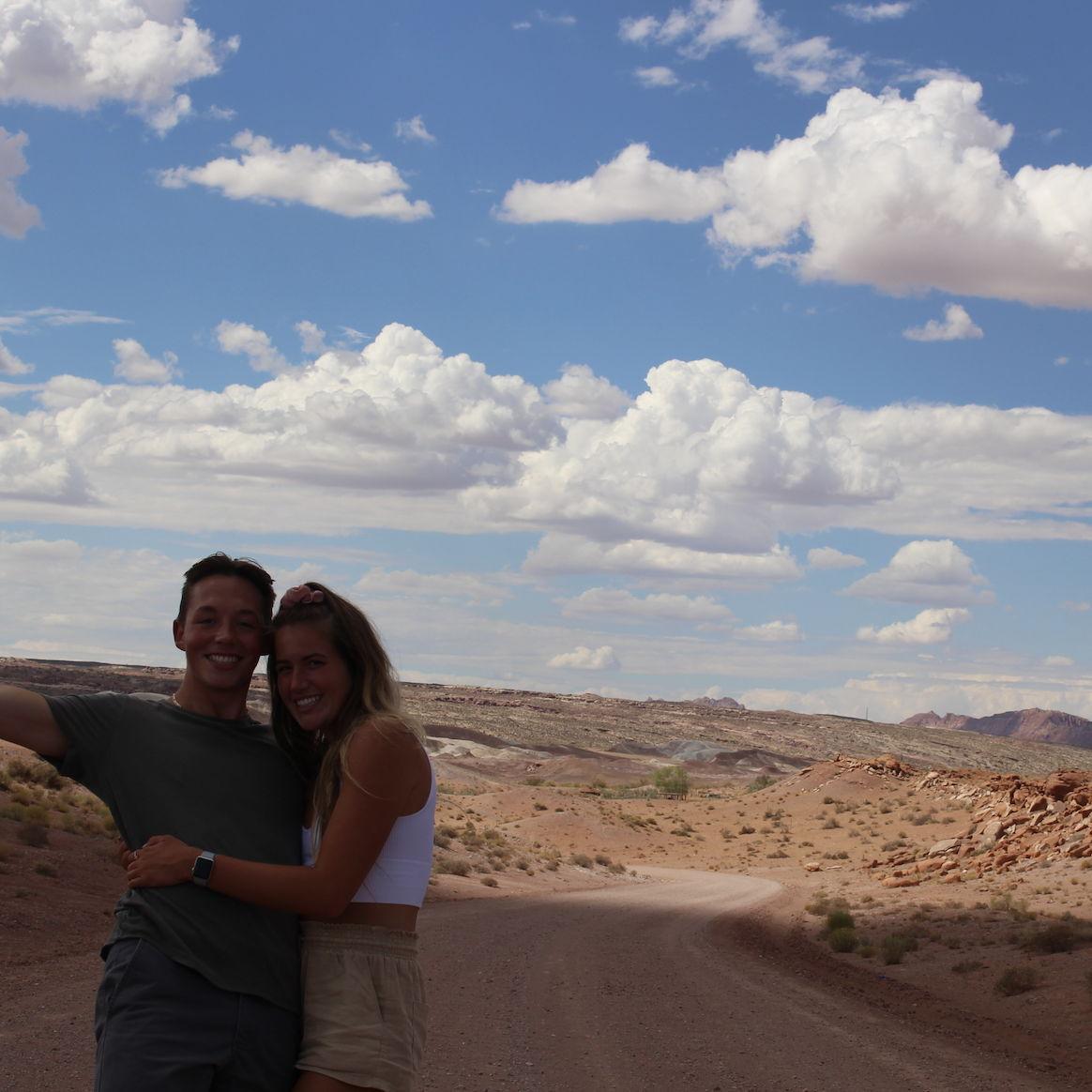 Our third date, a road trip to move Jack home from AZ.