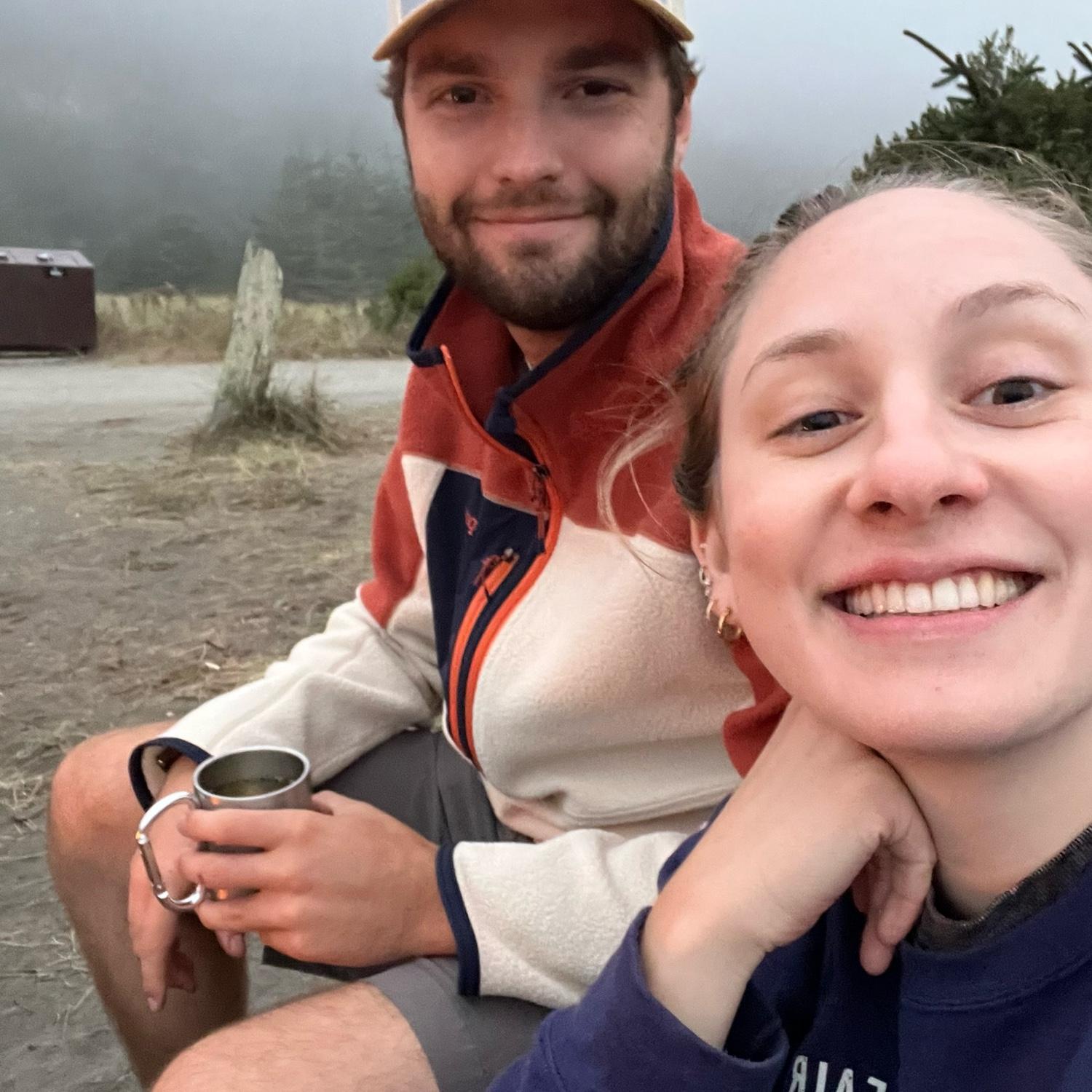 Camping on the beach in the Redwoods with Elk