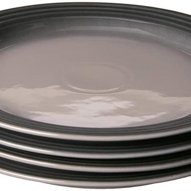 Le Creuset PG9200S4-277F Dinner Plates (Set of 4), 10.5", Oyster
