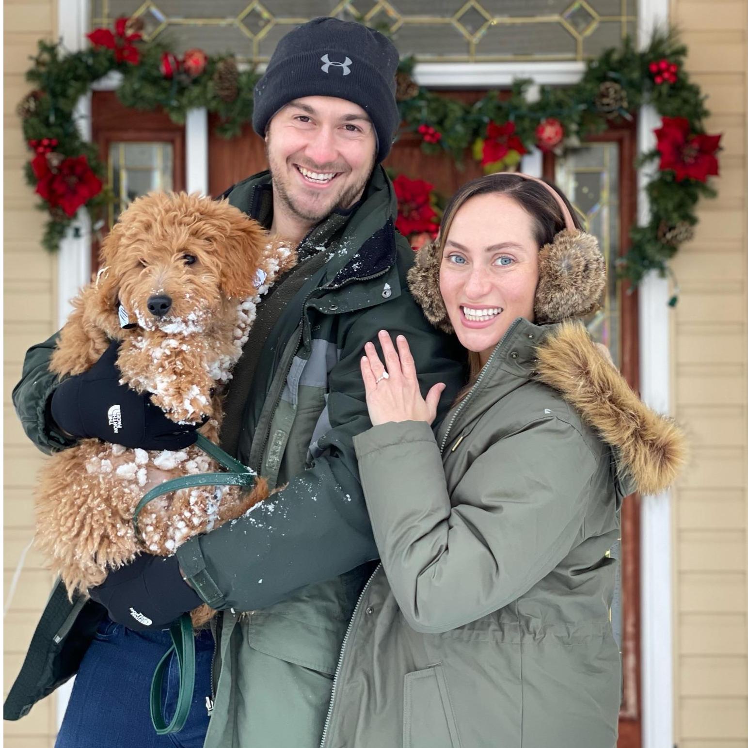 Winters on the east coast! new ring, new puppy, and New Year!