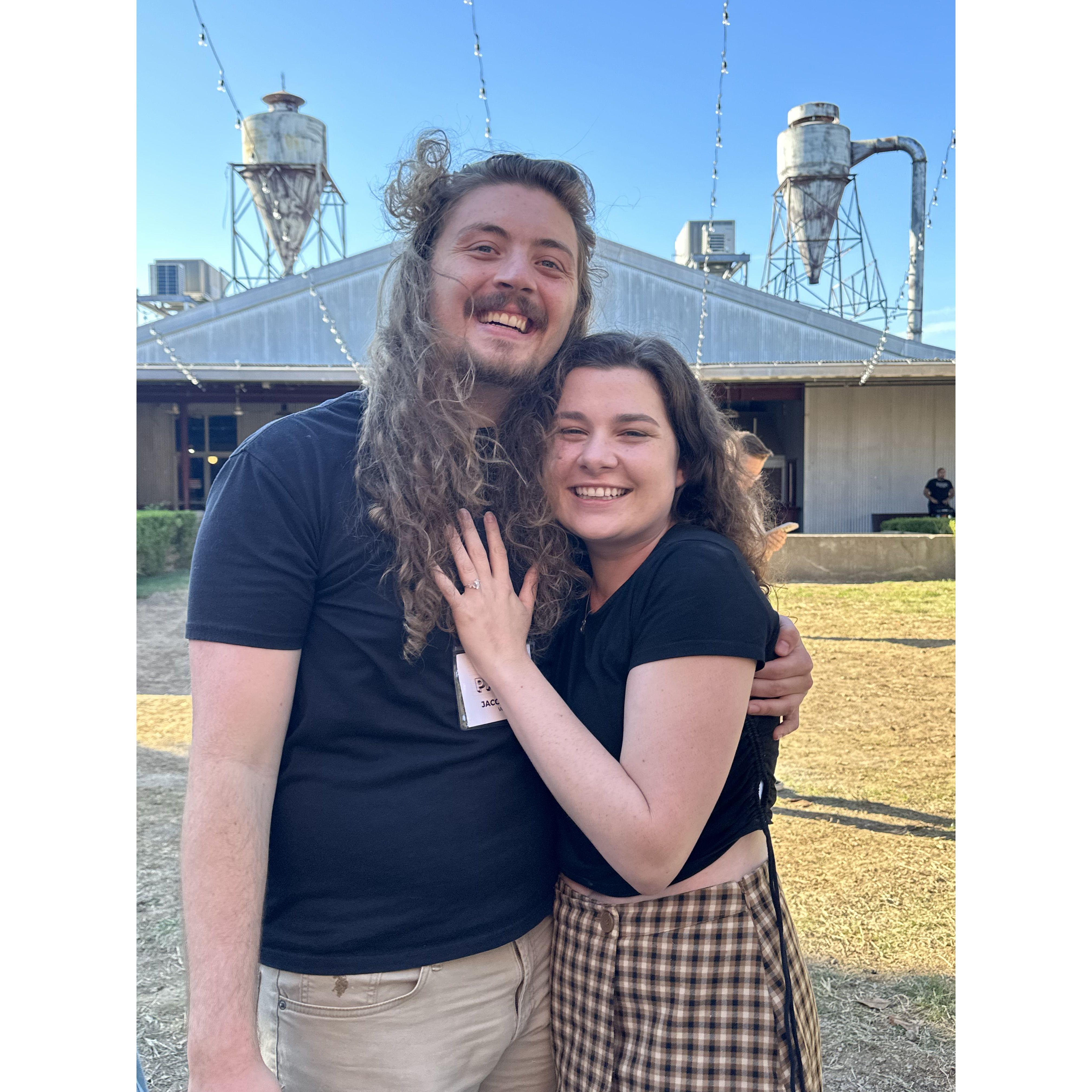 Jake proposed in Nashville, Tennessee on October 23rd, 2023. While Hannah thought they were attending for a creative project, Jake planned with the team to pull it off in an auditorium of 100+ people!