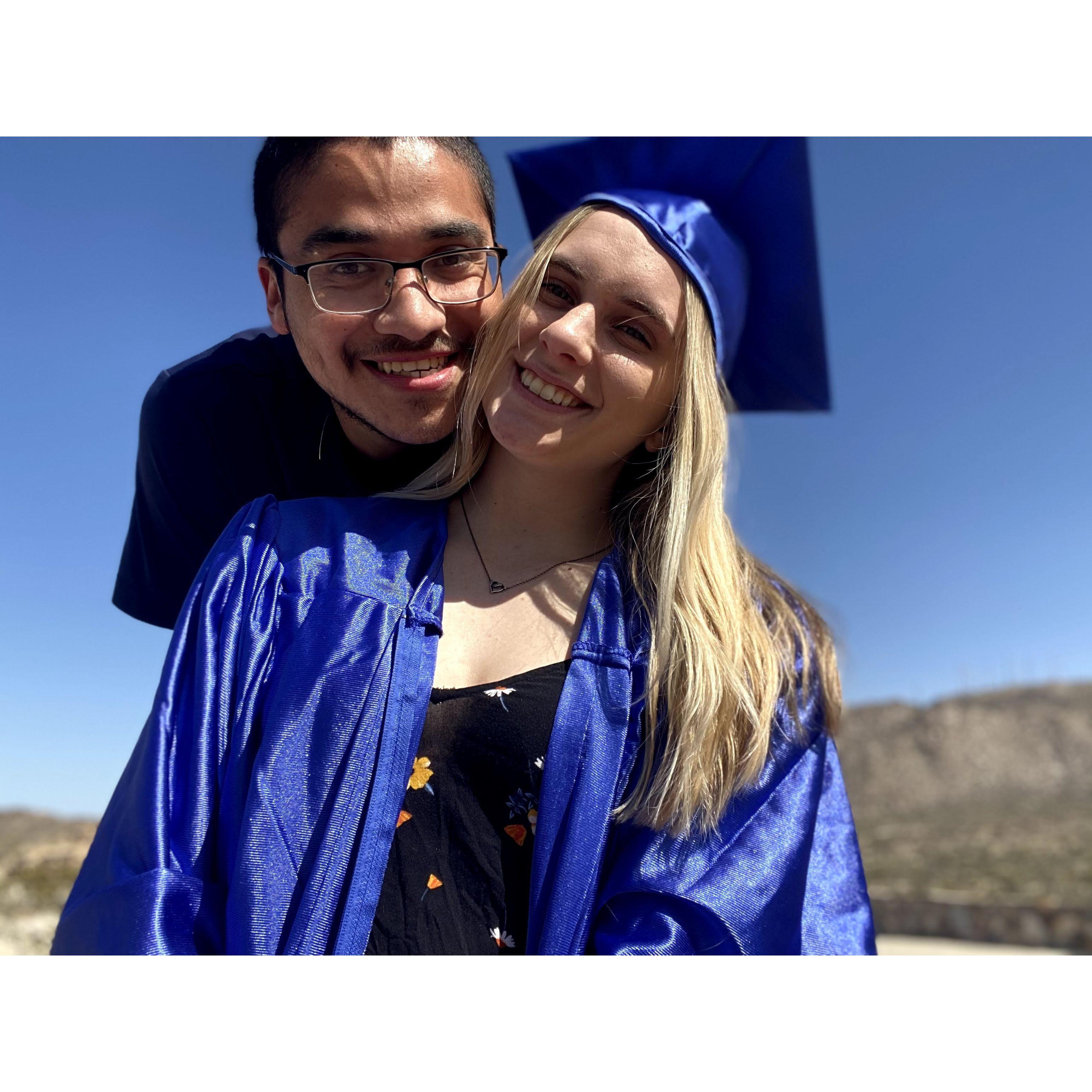 Graduated Tech School, what an accomplishment, glad to have his support!