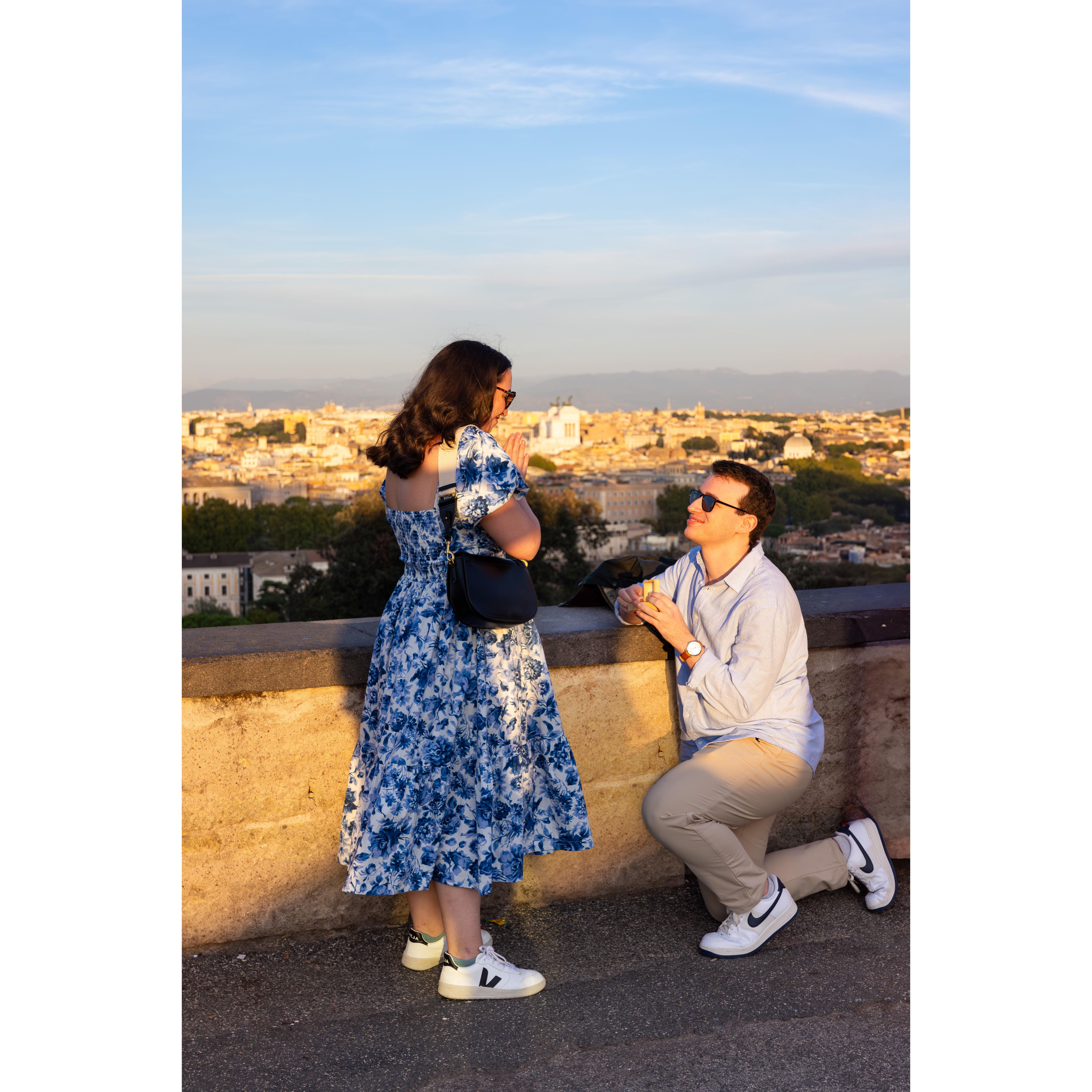 Our engagement in Rome, Italy.