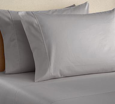 PB Essential 300-Thread-Count Sheet Set, King, Gray Mist