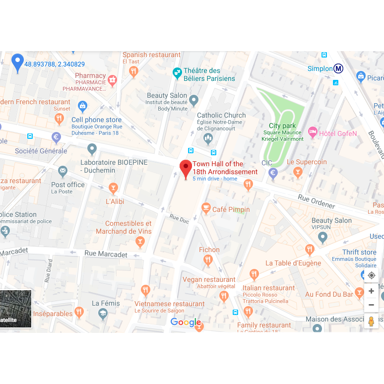 La mairie 18eme (plan)