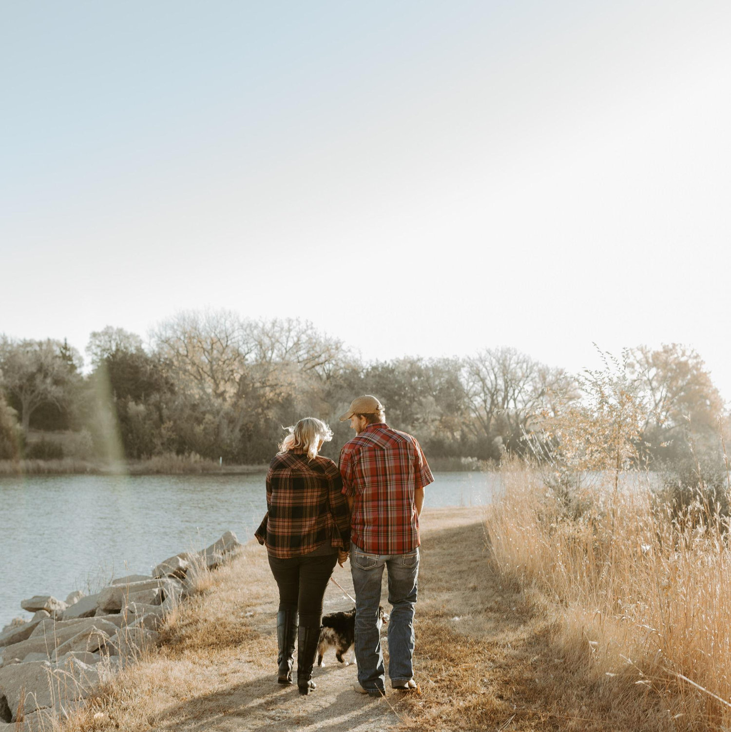 A lovely picture of the sunrise from engagement photos