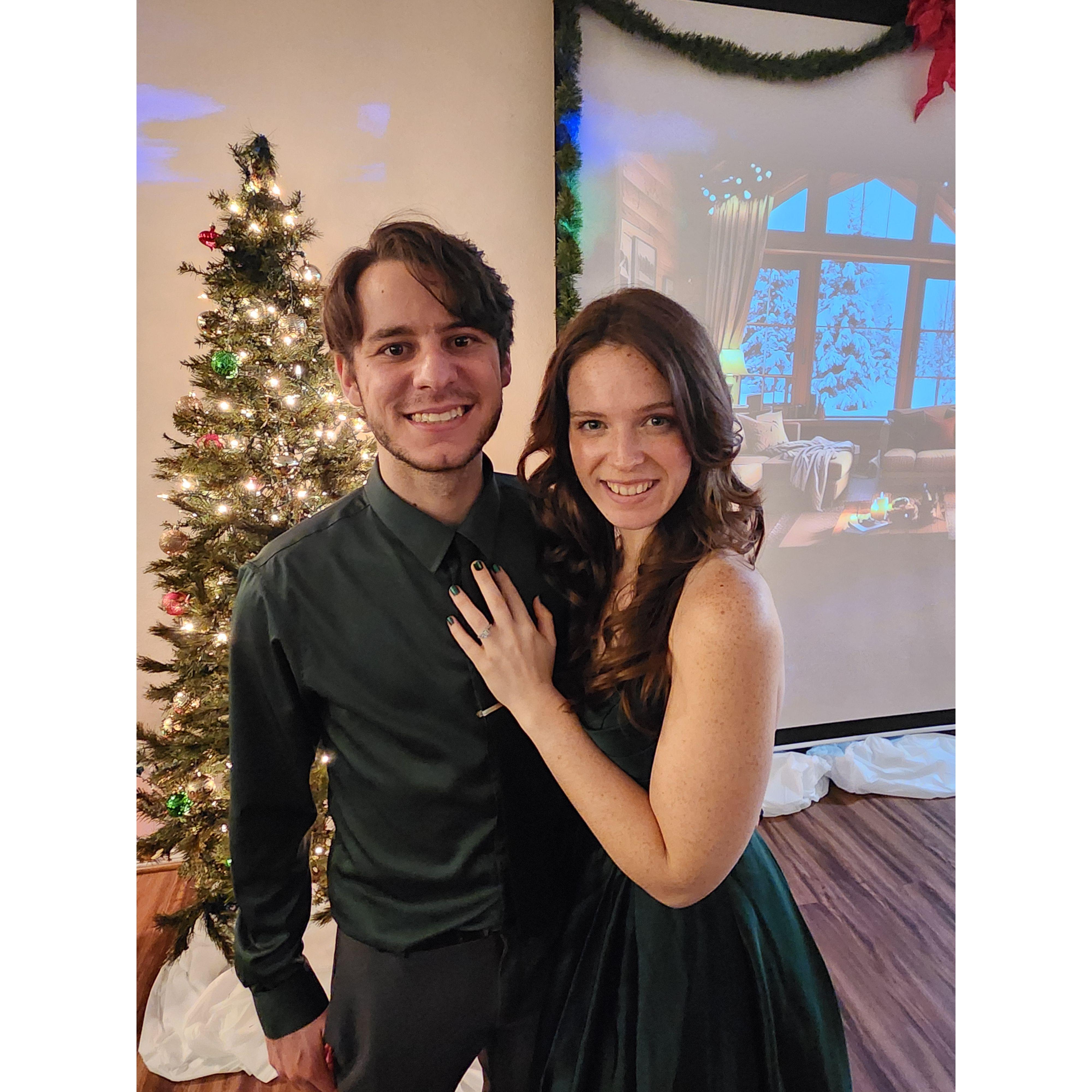 Our first Christmas dance together