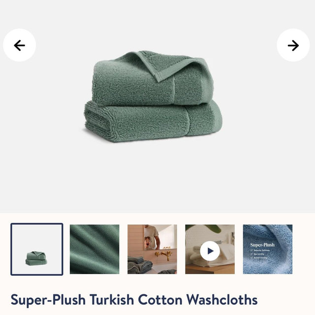 Super-Plush Turkish Cotton Washcloths