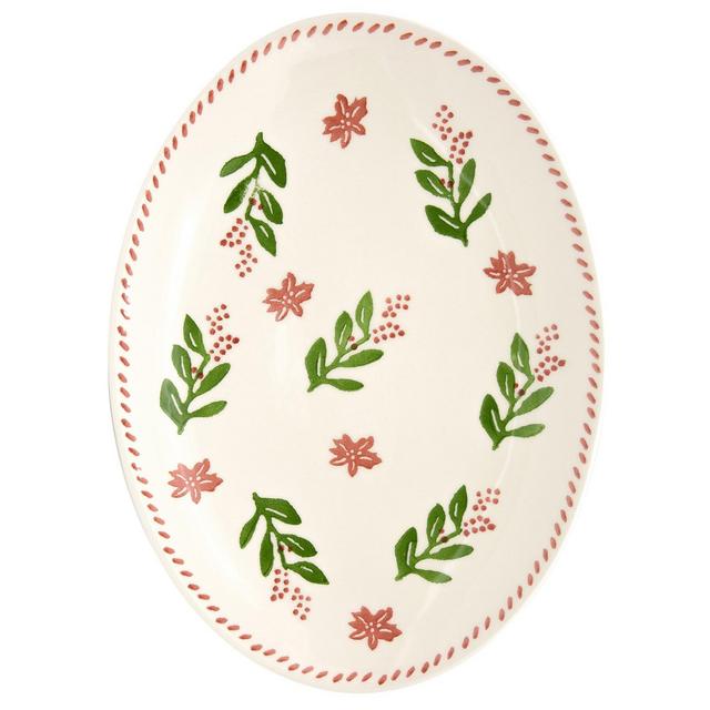 Euro Ceramica Natal Medium Oval Platter