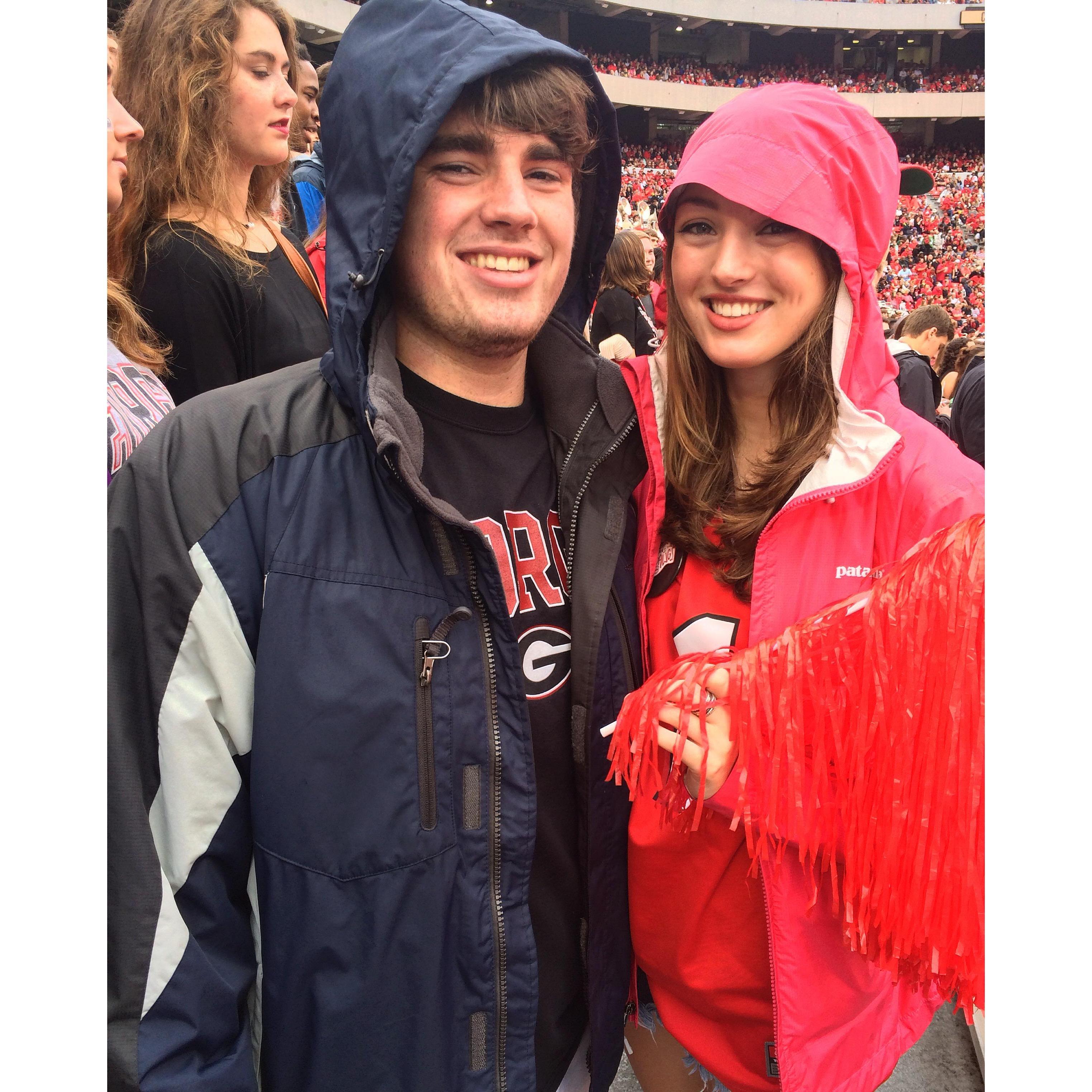 One of our first UGA games together