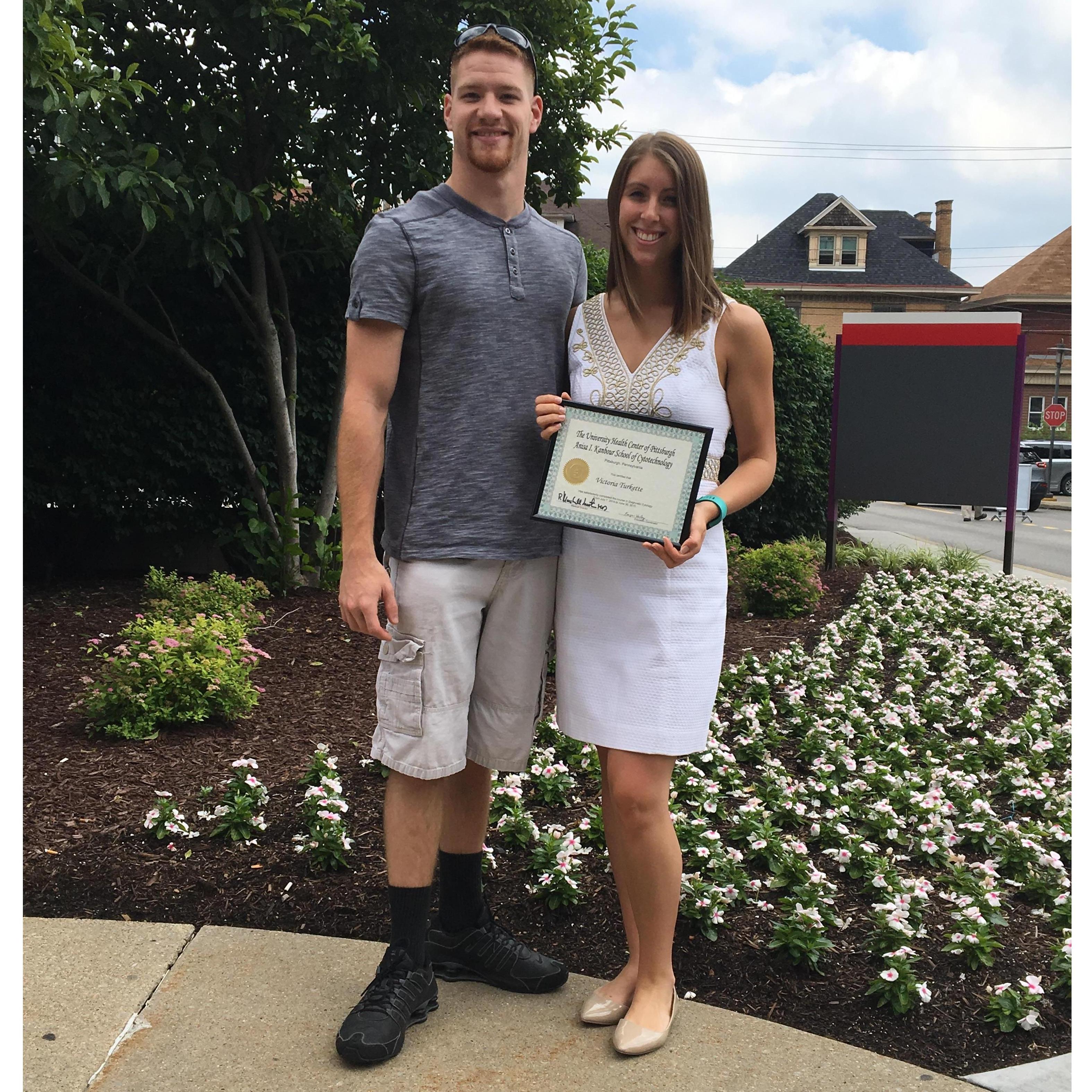 He came all the way from Massachusetts to Pittsburgh to see me graduate!