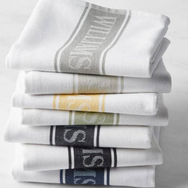 Williams Sonoma Classic Logo Towels, Set of 4