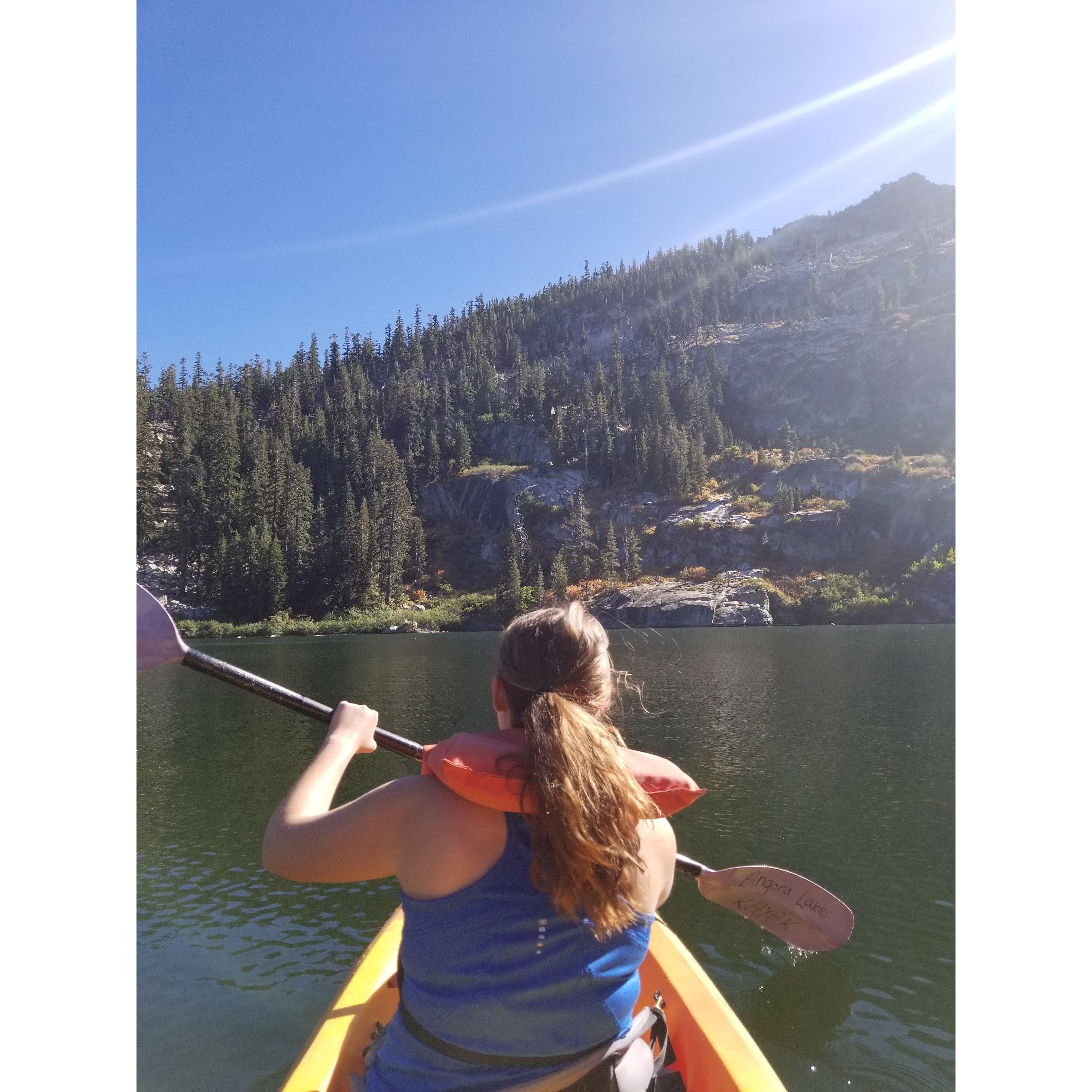 Secret kayaking spot near Tahoe.