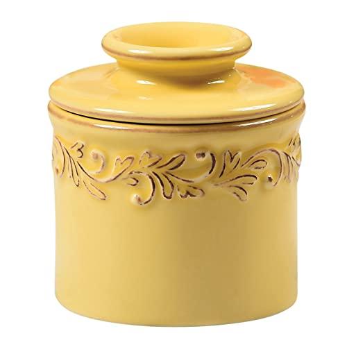 Butter Bell - The Original Butter Bell Crock by L. Tremain, French Ceramic Butter Dish, Antique Collection, Goldenrod