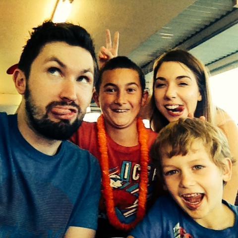 Derek and his nephews, Cameron and Cody.
-2014
