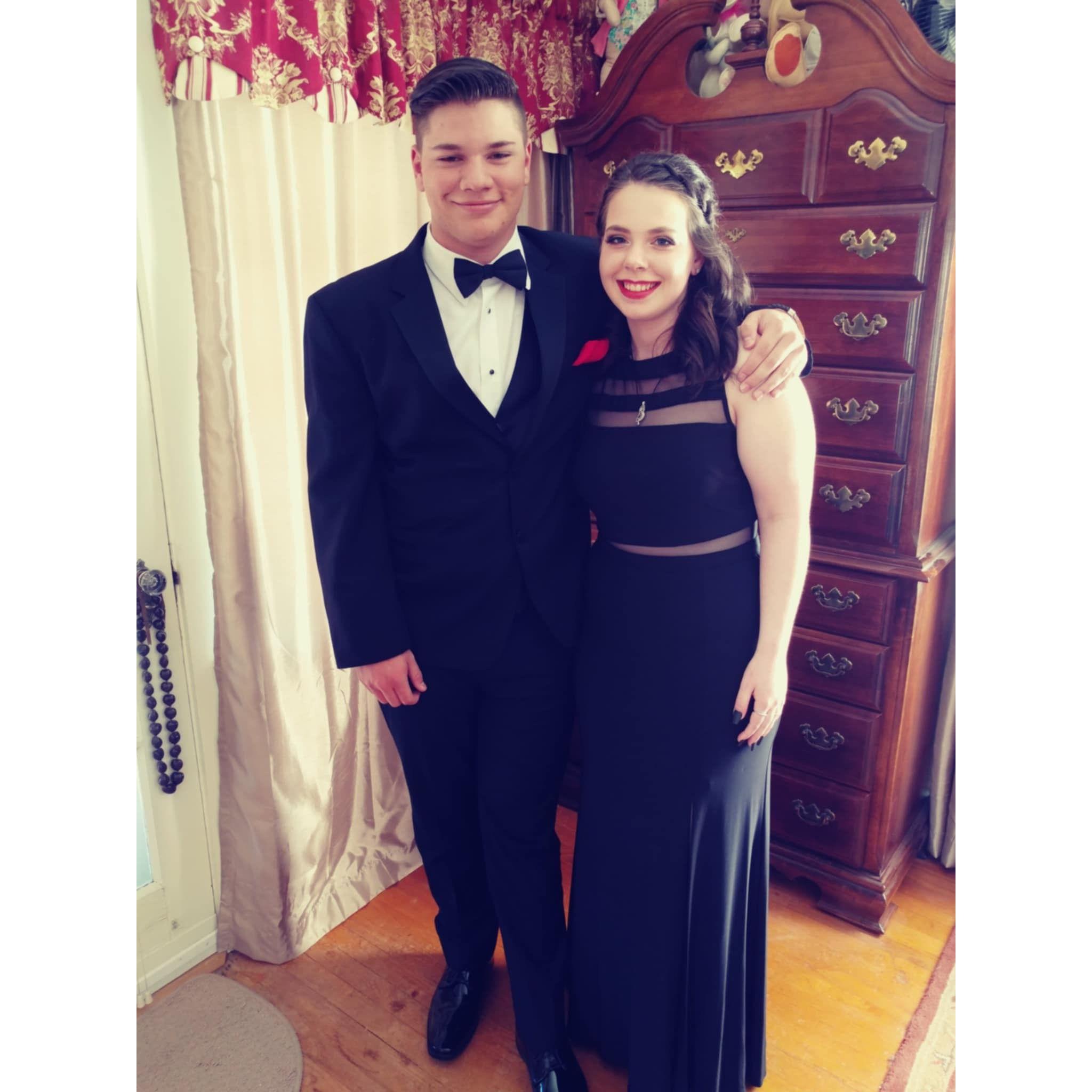 Prom the first year we were dating.