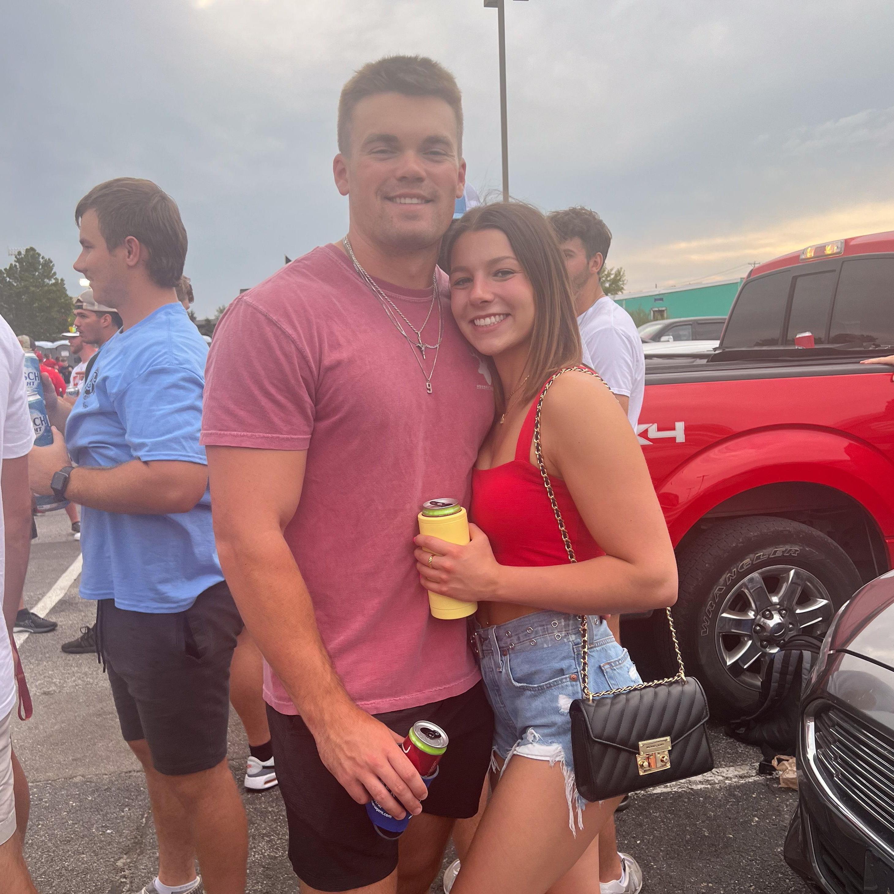 Lots of gorilla football tailgates! A Pitt State football tailgate is where they met for the first time!