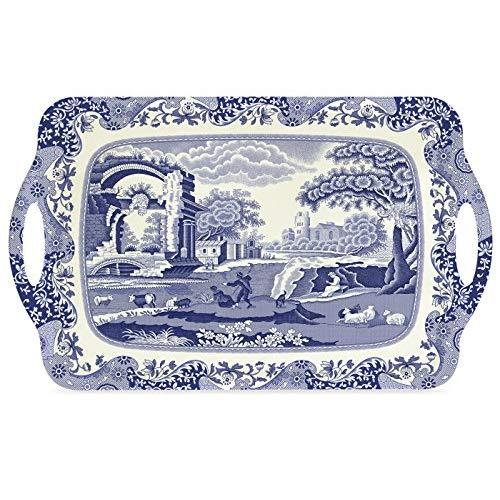 Pimpernel Spode Blue Italian Collection Large Handled Tray - 18.9" x 11.6"