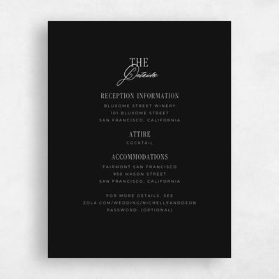 Black Wedding Enclosure - Reece