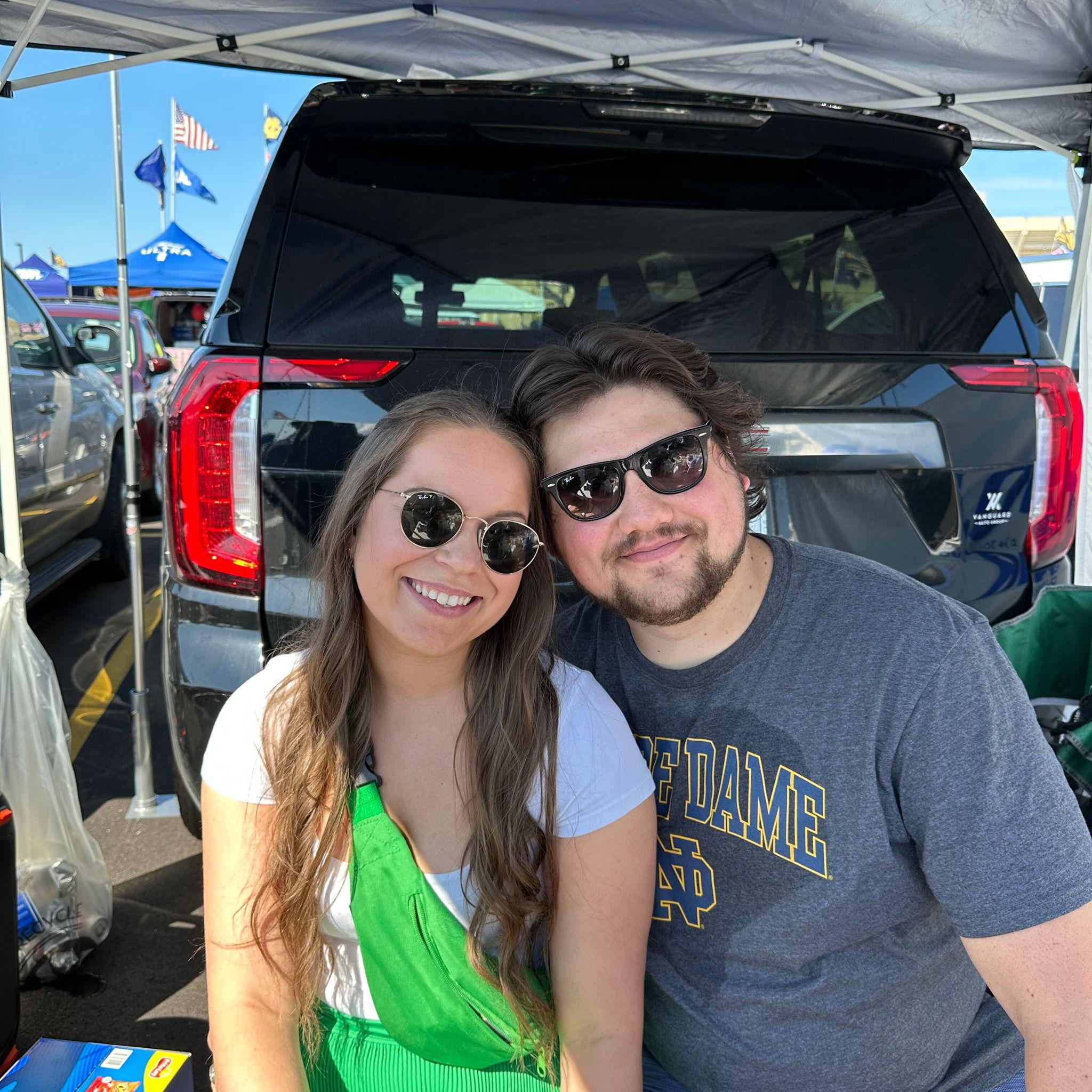 Pregame festivities at Notre Dame stadium