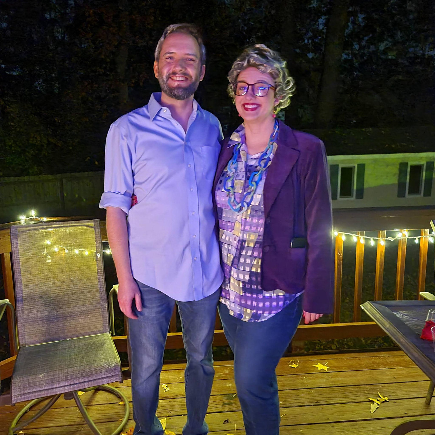 2022: Halloween as Paul and Prue from Great British Bake Off