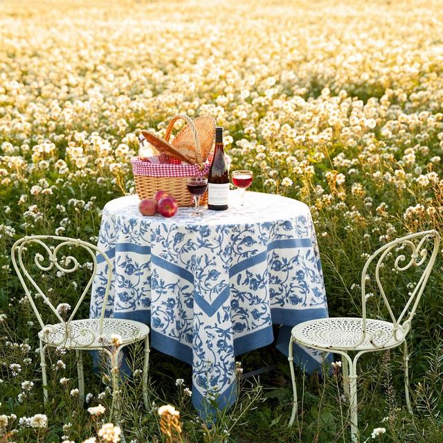 French Tablecloth Granada Cornflower Blue (59 x 86)